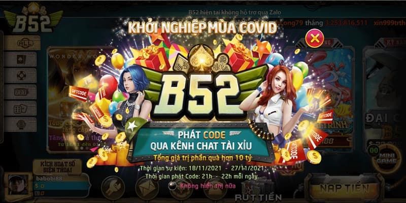 Hướng dẫn cách nhận khuyến mãi B52 đơn giản